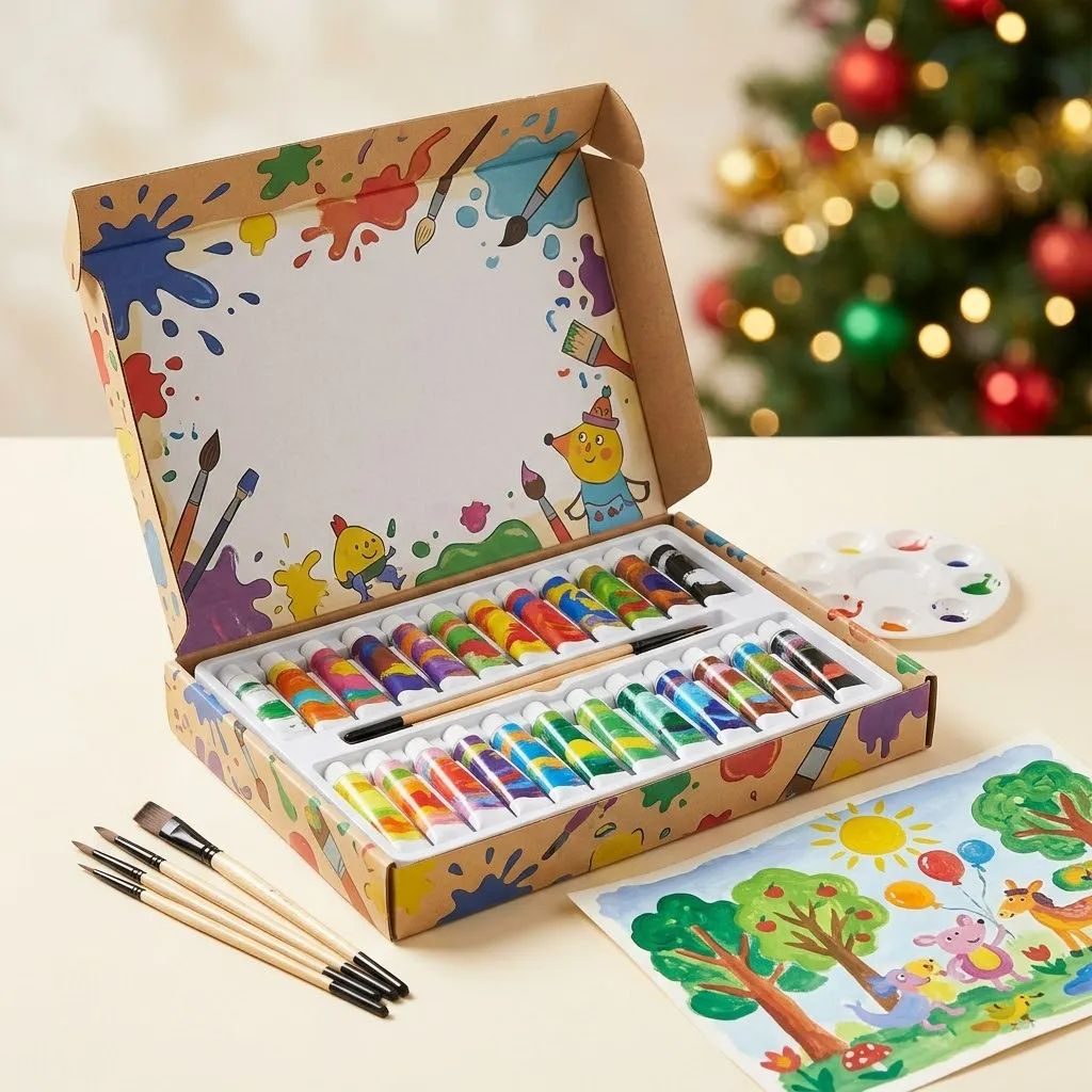 Djeco Caja de artista con 12 gouaches - Djeco