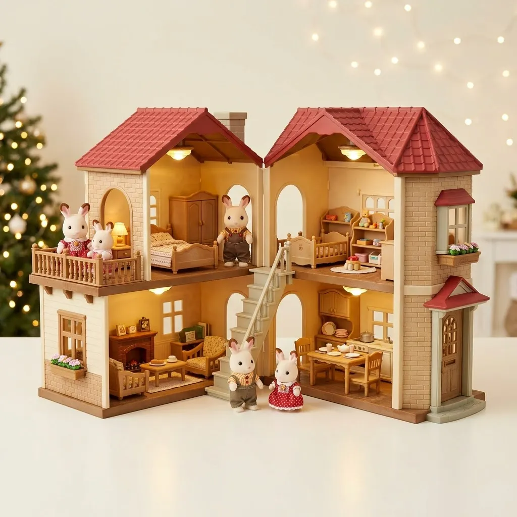 Sylvanian Families Casa con luces y buhardilla secreta - Sylvanian Families